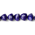 7mm Lapis Lazuli faceted trillions 8 inch 28 beads - Beadsofcambay.com