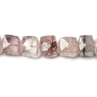 7mm Lepidocrocite Faceted Cube Beads 30 beads 8 inches - Beadsofcambay.com