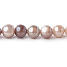 7mm Mystic Multi Color Moonstone Plain Round Beads 13 inch 46 pieces - Beadsofcambay.com