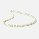 7mm Pale Mint Faceted Button Freshwater Pearls 16 inch 84 pieces - Beadsofcambay.com