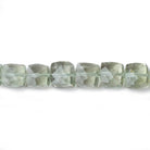 7mm Prasiolite Faceted Cube Beads 8 inch 31 pieces - Beadsofcambay.com