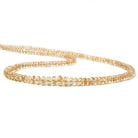 7mm Precious Topaz Plain Rondelle Beads 17 inch 174 beads - Beadsofcambay.com