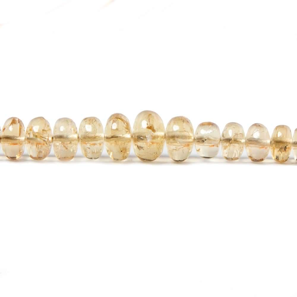 7mm Precious Topaz Plain Rondelle Beads 17 inch 174 beads - Beadsofcambay.com