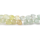 7mm Prehnite Top Drilled Trillion 8 inch 56 pieces - Beadsofcambay.com