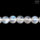 7mm Rainbow Moonstone Plain Round Beads 15 inch 54 pieces 1mm Hole - Beadsofcambay.com