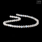 7mm Rainbow Moonstone Plain Round Beads 15 inch 54 pieces 1mm Hole - Beadsofcambay.com