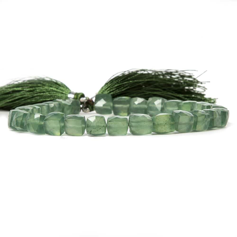 7mm Serpentine Beads Faceted Cube 8 inch 25 pieces - Beadsofcambay.com