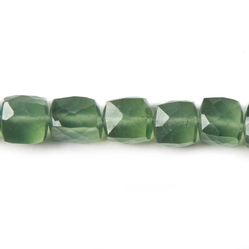 7mm Serpentine Beads Faceted Cube 8 inch 25 pieces - Beadsofcambay.com