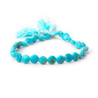 7mm Sleeping Beauty Turquoise Faceted Coins 8 inch 28 Beads - Beadsofcambay.com