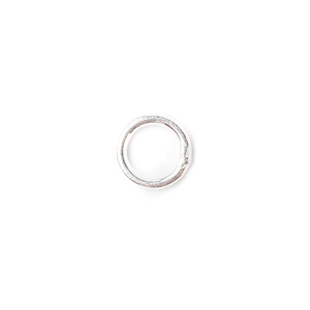 7mm Sterling Silver Plain Jumpring 25 pcs per bag - Beadsofcambay.com