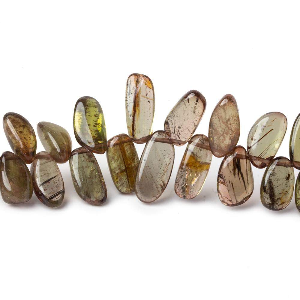 7x3-12x6mm Andalusite top drilled plain freeshape beads 15 inch 133 pieces A - Beadsofcambay.com