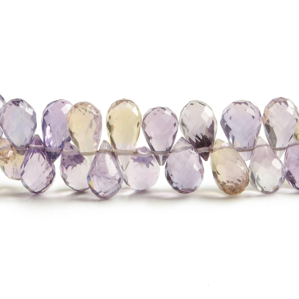 7x4-9x5mm Ametrine Tear Drop Beads 8 Inch 92 pieces - Beadsofcambay.com