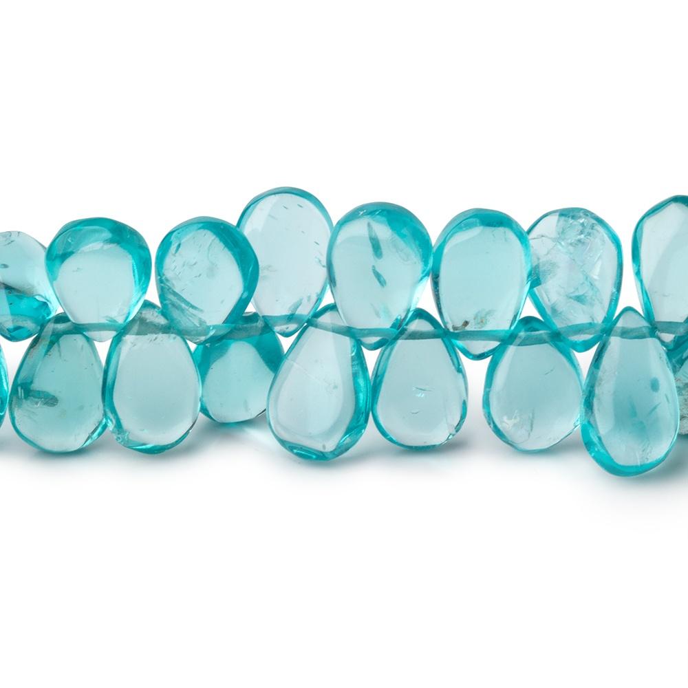 7x5-10x6mm Apatite Plain Pear Beads 9 inch 78 pieces - Beadsofcambay.com