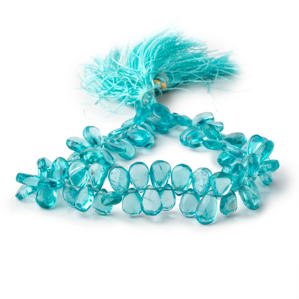 7x5-10x6mm Apatite Plain Pear Beads 9 inch 78 pieces - Beadsofcambay.com