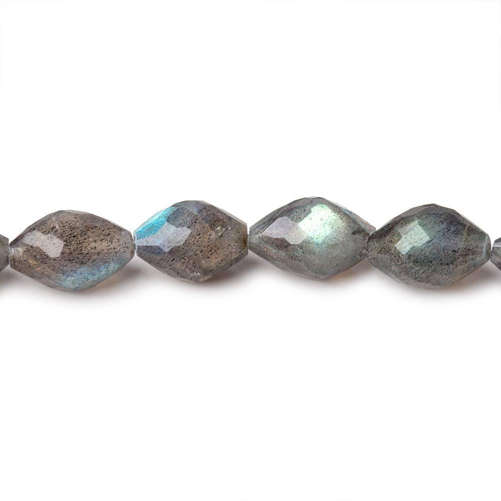 7x5-12x8mm Labradorite Faceted Marquise Beads 16 inch 42 pieces - Beadsofcambay.com