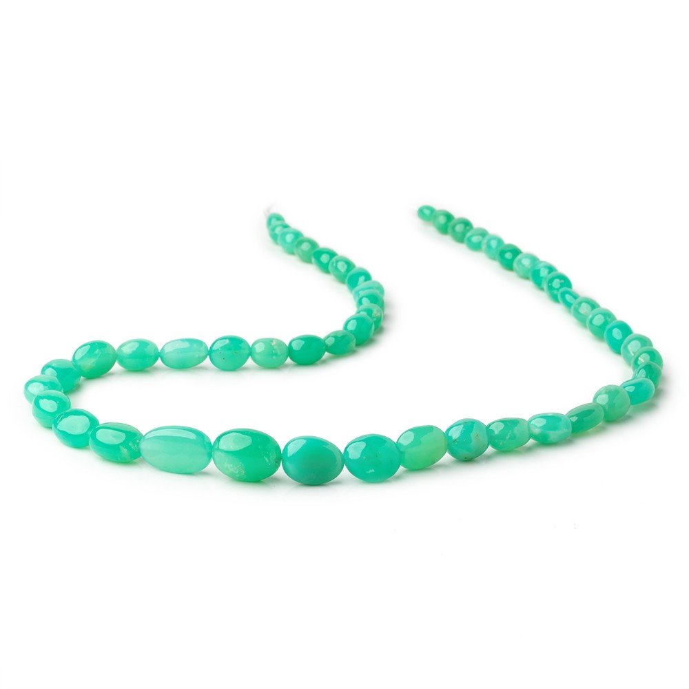 7x5-15.5x13mm Tanzanian Green Opal Plain Nugget Beads 20 inch 50 pieces AAA - Beadsofcambay.com