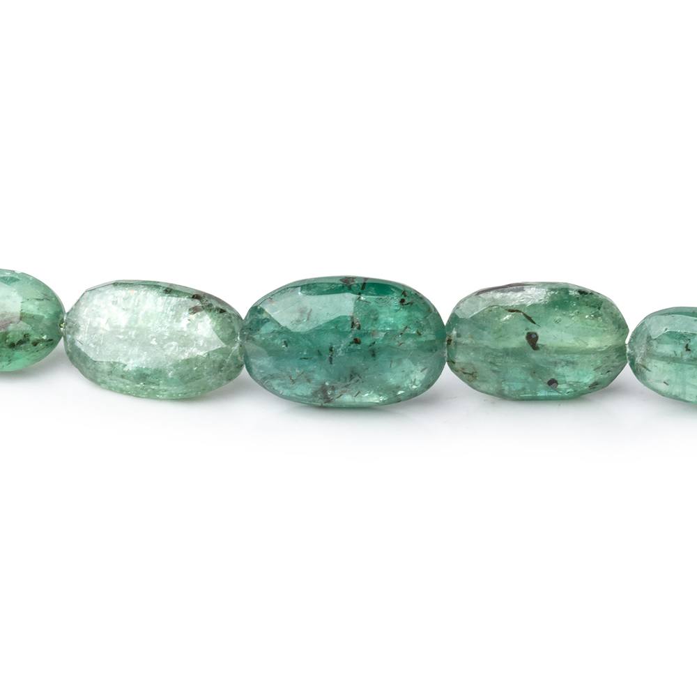 7x5-15x9mm Dark Green Kyanite Faceted Oval Beads 16 inch 46 pieces - Beadsofcambay.com