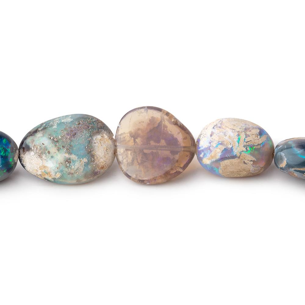 7x5-17x12mm Australian Opal & Matrix Plain Nuggets 18 inch 44 Beads - Beadsofcambay.com