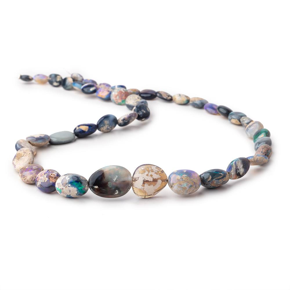 7x5-17x12mm Australian Opal & Matrix Plain Nuggets 18 inch 44 Beads - Beadsofcambay.com