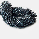 7x5-8x5mm Indigo Blue Large Hole Oval Freshwater Pearls 1.5mm drill hole 15 inch 48 pcs - Beadsofcambay.com