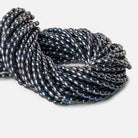 7x5-8x5mm Indigo Blue Large Hole Oval Freshwater Pearls 1.5mm drill hole 15 inch 48 pcs - Beadsofcambay.com