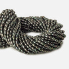 7x5-8x5mm Platinum Iridescent Large Hole Oval Freshwater Pearls 1.5mm drill hole 15 inch 48 pcs - Beadsofcambay.com