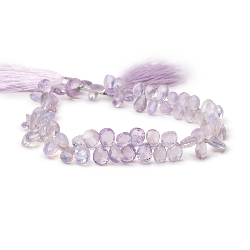 7x5-8x6mm Lilac Scapolite Faceted Pear Beads 9 inch 80 pieces - Beadsofcambay.com