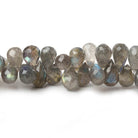 7x5-9x6mm Labradorite faceted tear drop briolette beads 8 inch 82 pieces A - Beadsofcambay.com
