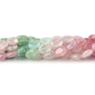 7x5-9x6mm Multi Color Afghani Tourmaline Plain Oval Nuggets 16 inch 55 pcs - Beadsofcambay.com