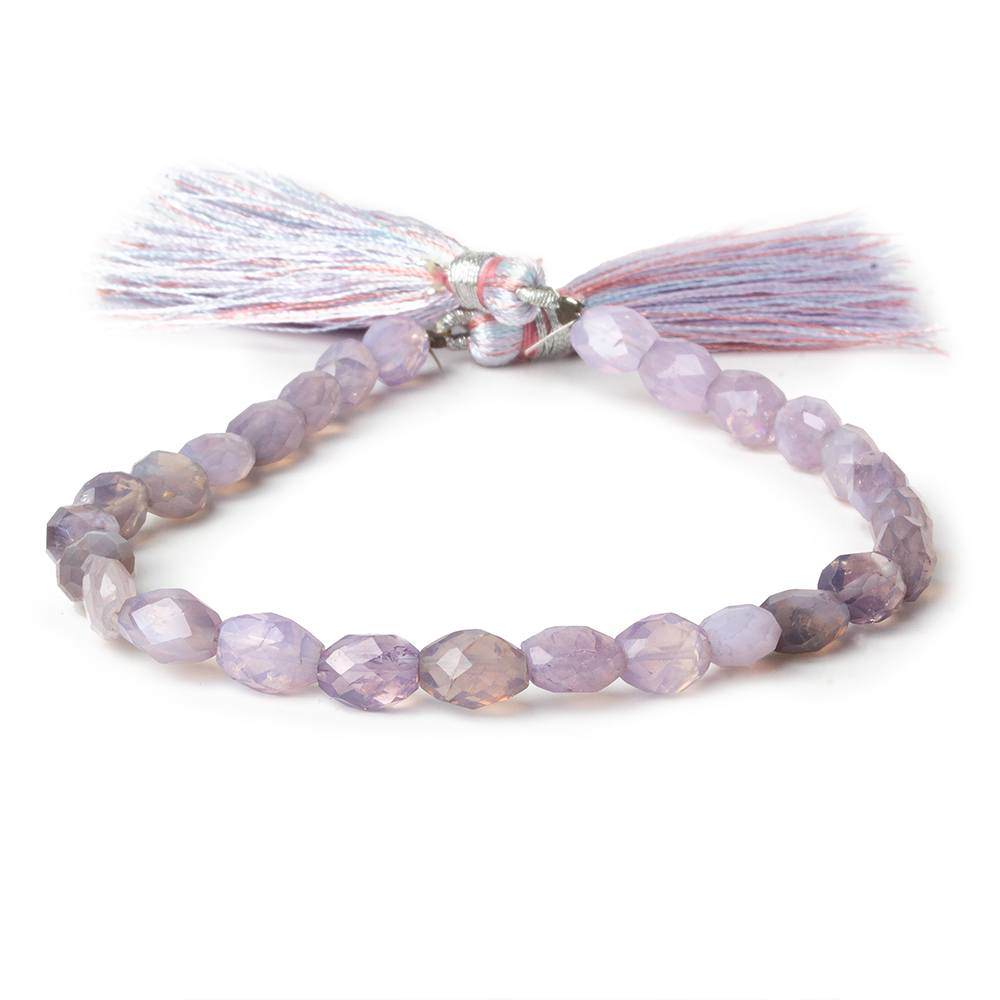 7x5-9x7mm Lilac Chalcedony Faceted Nuggets 8 inch 25 beads A - Beadsofcambay.com