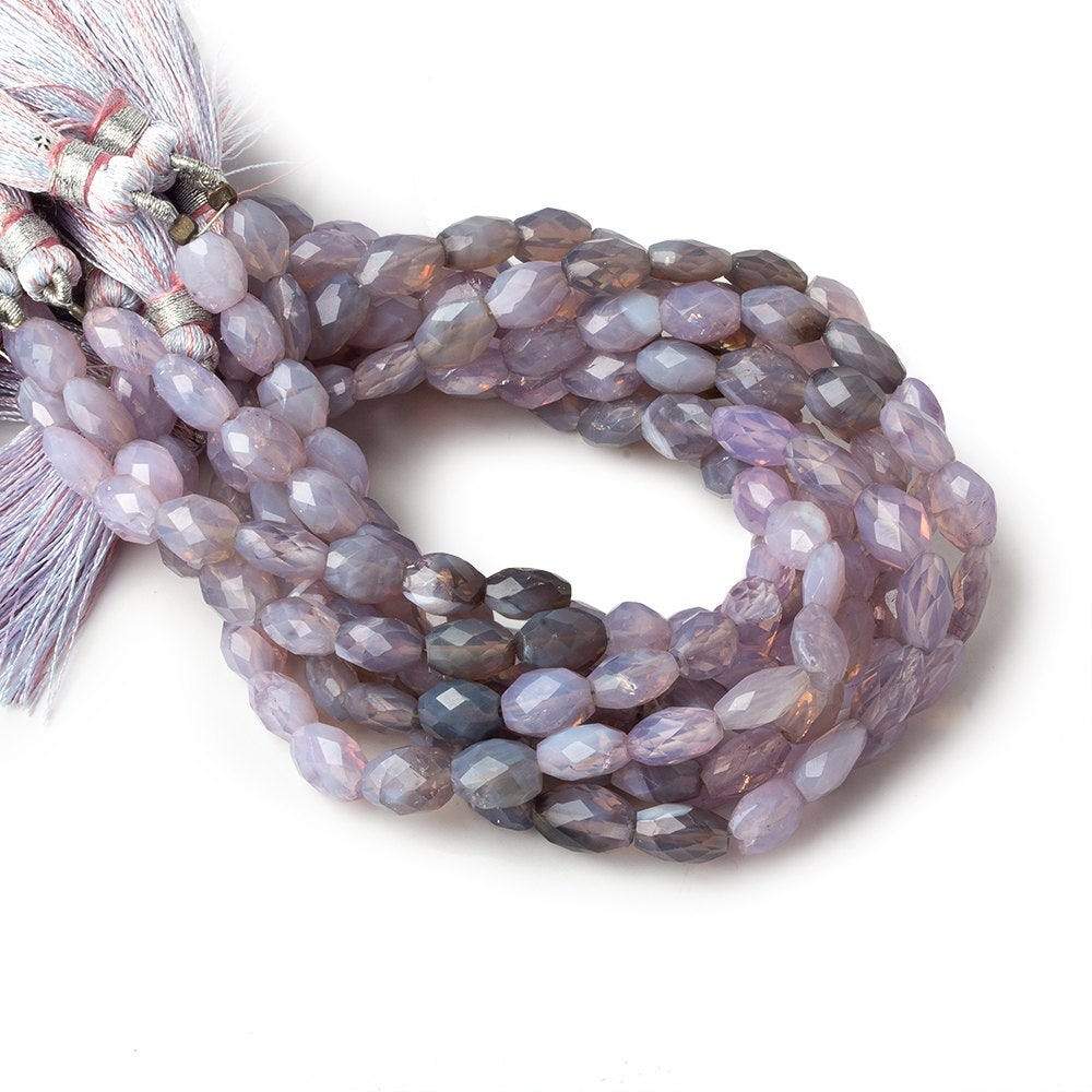 7x5-9x7mm Lilac Chalcedony Faceted Nuggets 8 inch 25 beads A - Beadsofcambay.com