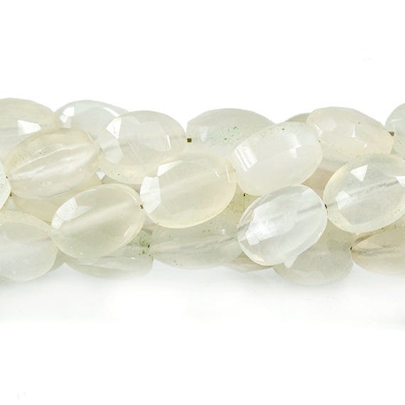 7x5mm Ceylon Moonstone Faceted Oval Beads 8 inch 30 pieces - Beadsofcambay.com