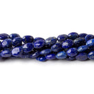 7x5mm Lapis Lazuli Faceted Oval Beads 8 inch 30 pieces - Beadsofcambay.com