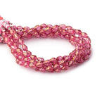 7x5mm Mystic Pink Topaz straight drilled faceted tear drops 9 inch 30 beads AA - Beadsofcambay.com