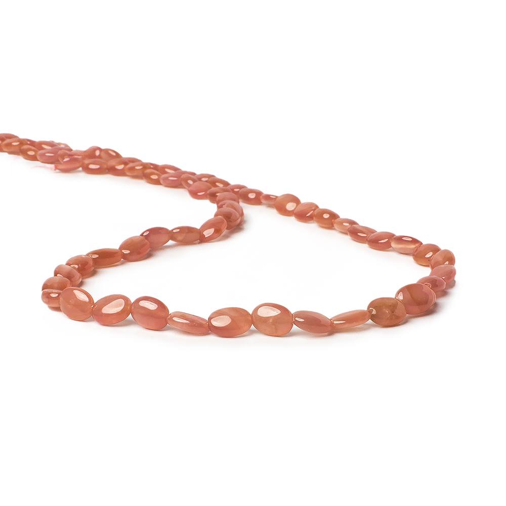 7x5mm Rhodochrosite plain ovals 15.5 inch 58 beads AA - Beadsofcambay.com