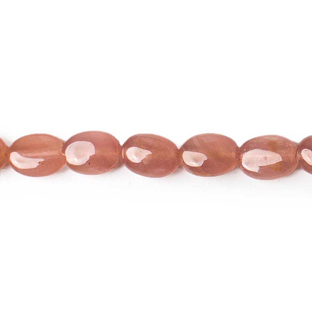 7x5mm Rhodochrosite plain ovals 15.5 inch 58 beads AA - Beadsofcambay.com