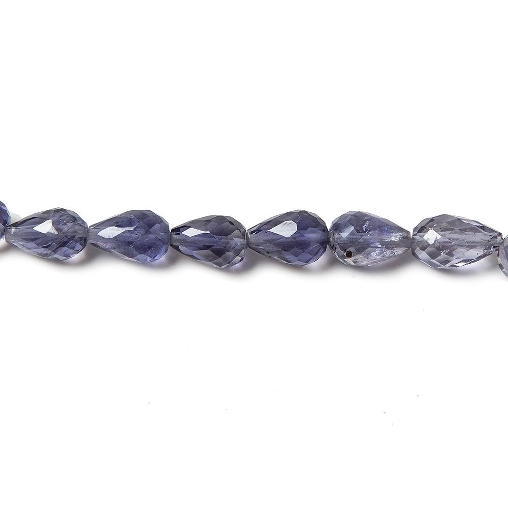 7x5mm To 9x6mm Iolite Straight Drill Tear Drop 8 inch 26 pcs - Beadsofcambay.com