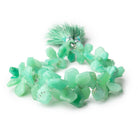 7x6-15x12mm Chrysoprase Faceted Freeform Beads 7 inch 66 pieces - Beadsofcambay.com