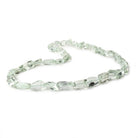 7x6-15x8mm Prasiolite Faceted Nugget Beads 16 inch 42 pieces - Beadsofcambay.com