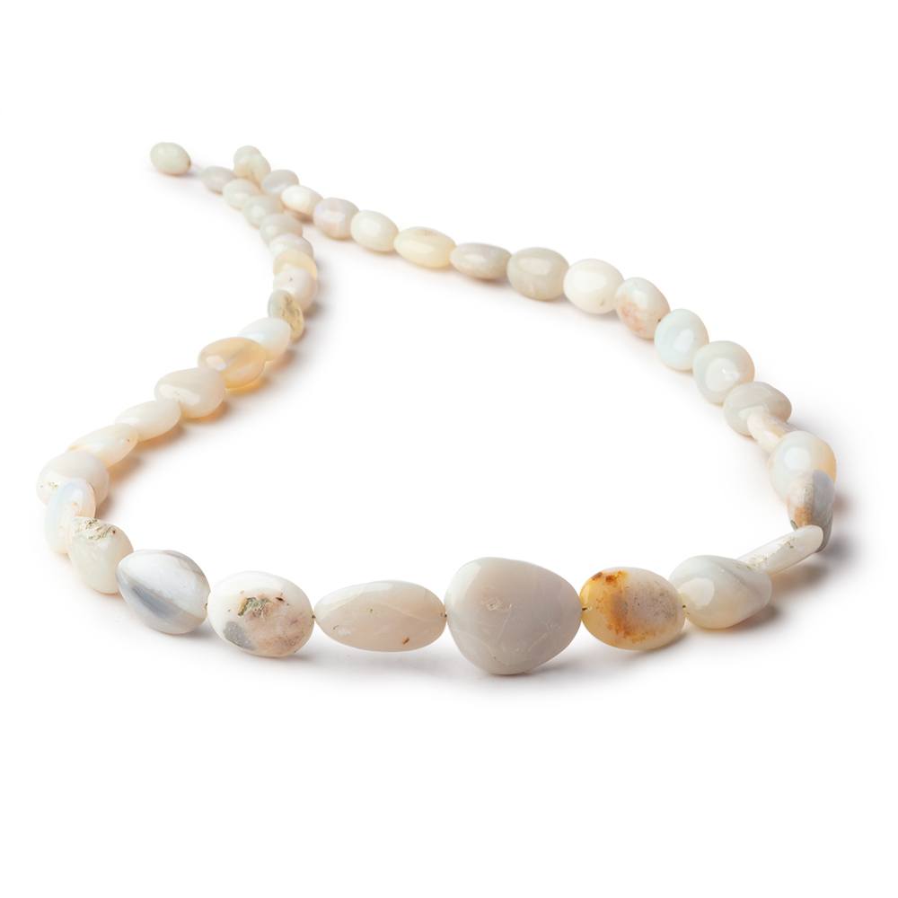 7x6-19x15mm Australian Opal Plain Nugget Beads 18 inch 41 pieces AA - Beadsofcambay.com