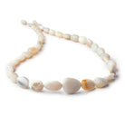 7x6-19x15mm Australian Opal Plain Nugget Beads 18 inch 41 pieces AA - Beadsofcambay.com
