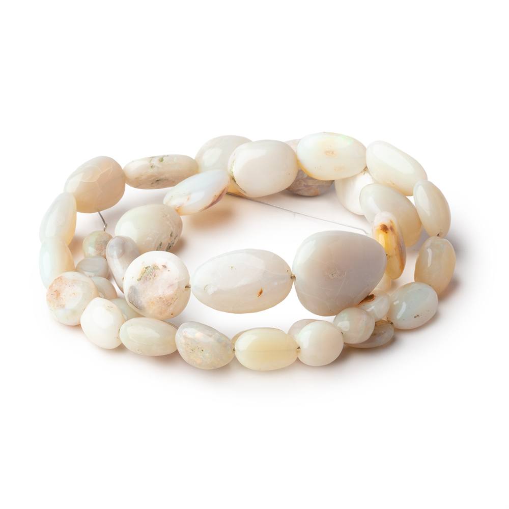 7x6-19x15mm Australian Opal Plain Nugget Beads 18 inch 41 pieces AA - Beadsofcambay.com