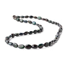 7x6-9x6mm Black Ethiopian Opal Plain Oval Beads 16 inch 55 pieces AAA - Beadsofcambay.com