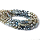 7x6-9x6mm Mystic Kyanite Plain Oval Beads 16 inch 49 pieces - Beadsofcambay.com