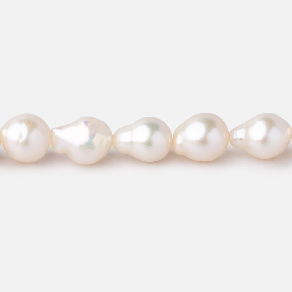7x6.5-9x7mm Cream Petite Ultra Baroque Freshwater Pearls 15 inch 48 Beads - Beadsofcambay.com