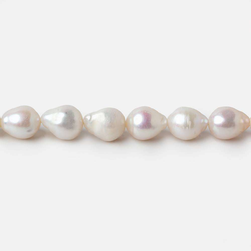 7x6.5-9x7mm Off White Petite Ultra Baroque Freshwater Pearls 15.5 inch 52 pieces - Beadsofcambay.com