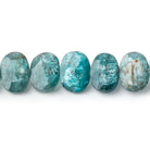 7x6.5-9x7mm Teal Moss Kyanite Faceted Oval Beads 8 inch 31 pieces - Beadsofcambay.com
