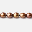 7x6mm Chestnut Oval Freshwater Pearls 16 inch 55 pieces - Beadsofcambay.com