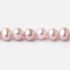 7x6mm Ice Pink Off Round Freshwater Pearl Beads 15.5 inch 70 pieces - Beadsofcambay.com