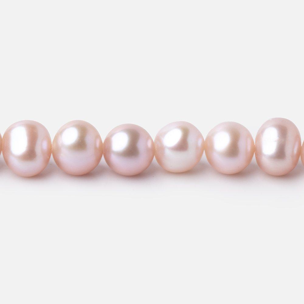 7x6mm Ice Pink Off Round Freshwater Pearl Beads 15.5 inch 70 pieces - Beadsofcambay.com